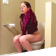 A brunette girl wearing glasses records herself sitting on a toilet in 8 scenes, the last of which is a shitting scene with audible pooping. Presented in 720P HD. 174MB, MP4 file. About 10 minutes.
